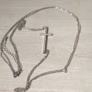 Gold Cross Pendant Necklace